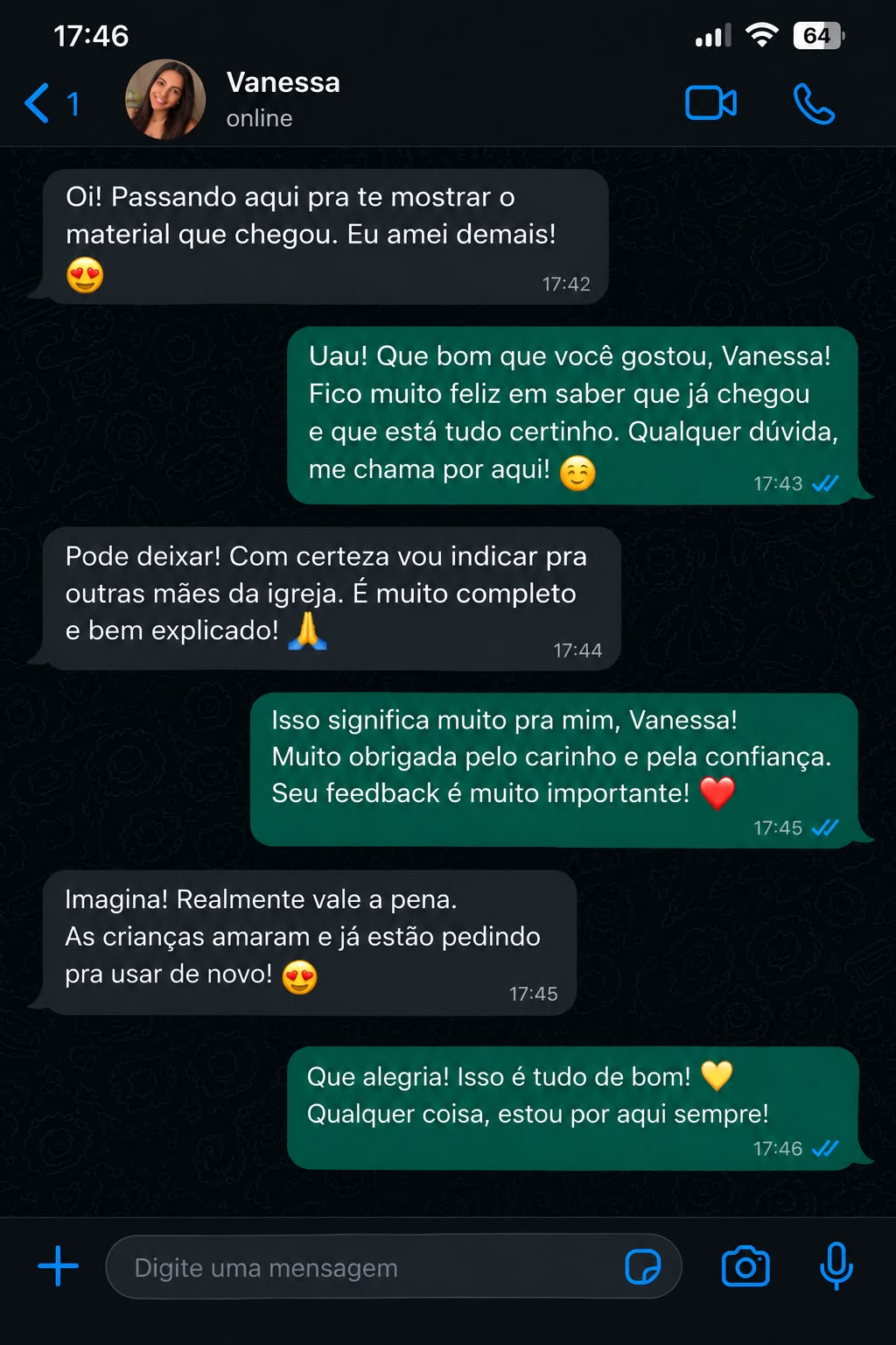 Print de feedback real 5