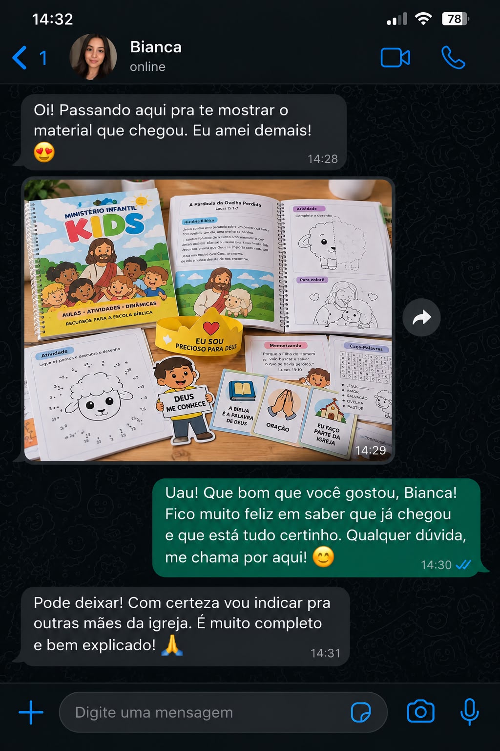 Print de feedback real 4